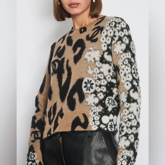 NWT CHANEL 23/A METIERS D'ART CC LEOPARD PRINT JUMPER SIZE FR 38 (UK 10) - Picture 4 of 15